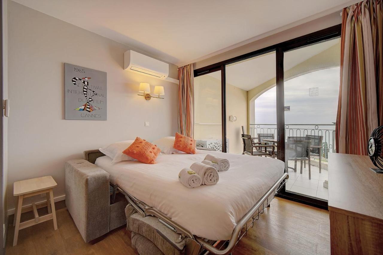Immogroom - 2 Rooms Sea View - Swimming Pool - Terrace - Parking - Ac كان المظهر الخارجي الصورة