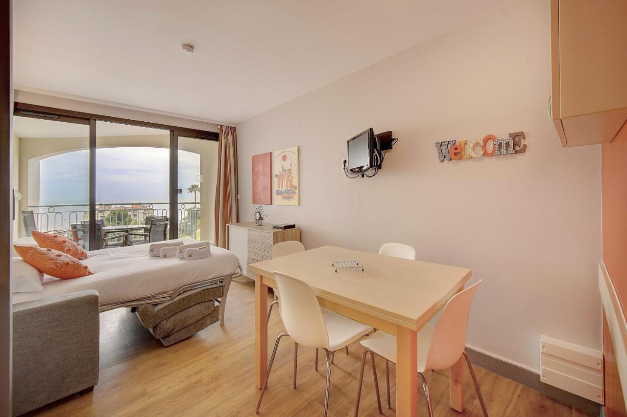 Immogroom - 2 Rooms Sea View - Swimming Pool - Terrace - Parking - Ac كان المظهر الخارجي الصورة